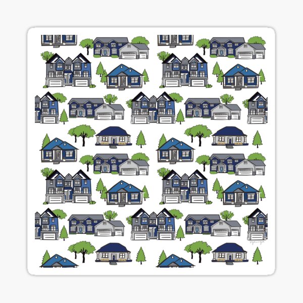Item preview, Houses Houses Houses designed and sold by sandyyoungerart.