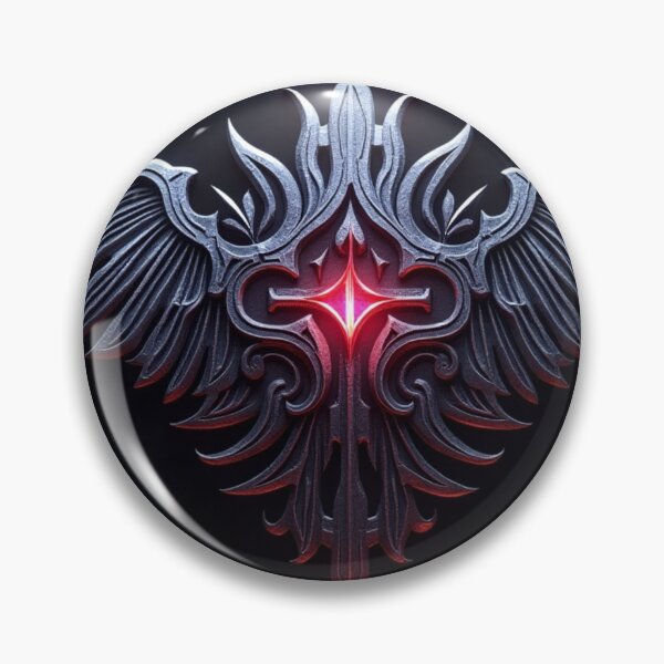 Item preview, Gothic Winged Emblem designed and sold by ArtemisDesignAI.