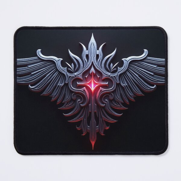 Item preview, Gothic Winged Emblem designed and sold by ArtemisDesignAI.