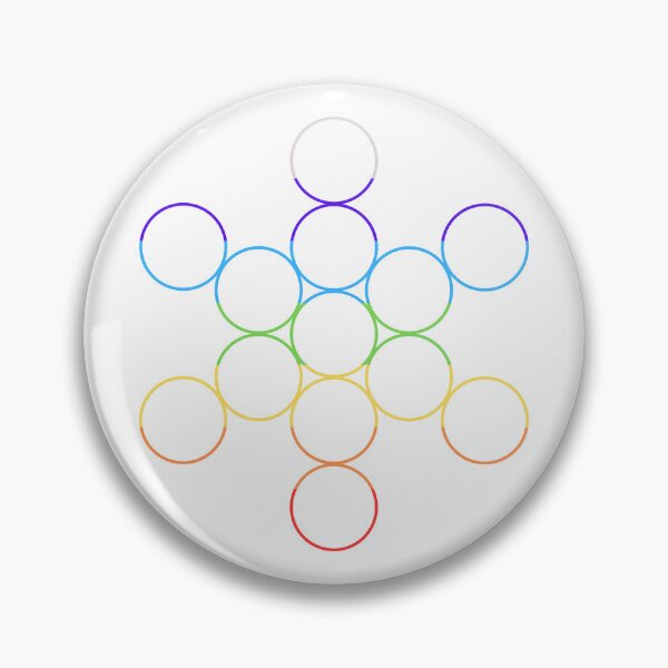 Item preview, Fruit of Life - Chakras designed and sold by Pixels2Patterns.