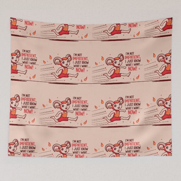 Item preview, Aries in Comic Fury – I Want It NOW! designed and sold by All Creative Designer.