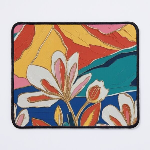 Item preview,  Majestic Abstract Peaks – A Timeless Fresco designed and sold by Forest Aura Vibes.