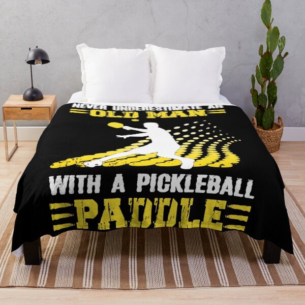 Aperçu de l'œuvre Old Man Power – Force de la raquette de pickleball créée et vendue par miaa-artistshop.