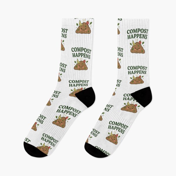 Item preview, Compost Happens – Funny Cute Eco Gardening  designed and sold by The Junto Shop.