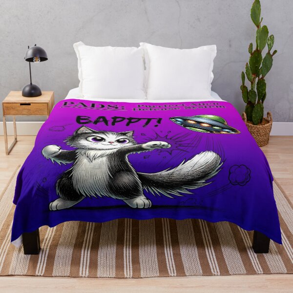 Item preview, PADS: Purrfect Alien Defense System Cat vs UFO designed and sold by SHHCreations.