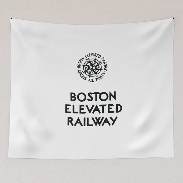 Item preview, Vintage Boston Elevated Railway designed and sold by QuayTradingCo.
