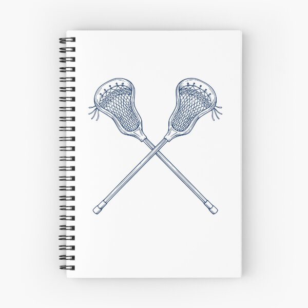 Item preview, Crossed Lacrosse Sticks- Blue designed and sold by Shamrock Gear Store.
