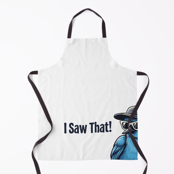 Item preview, When a Blue Jay Becomes a Streetwise Snitch with Style – Meet the "I Saw That" Bird! designed and sold by WAUZ.