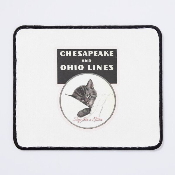 Item preview, Vintage Chesapeake and Ohio Lines - Sleep Like A Kitten designed and sold by QuayTradingCo.
