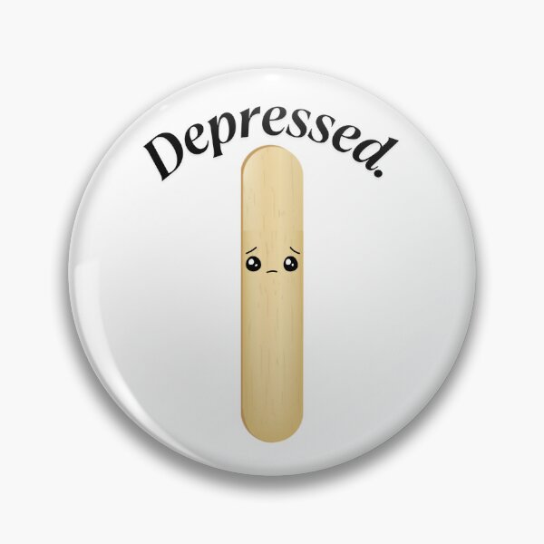 Item preview, Depressed. designed and sold by CursedCubicle.