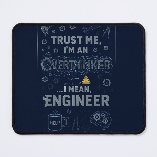Item preview, Trust Me, I’m an Overthinker... I Mean, Engineer designed and sold by Uglyandcute.