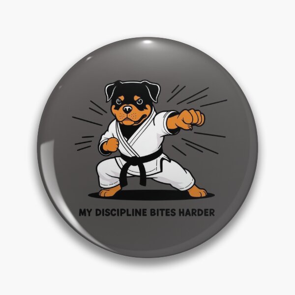 Item preview, Rottweiler Karateka – Discipline Also Bites designed and sold by All Creative Designer.
