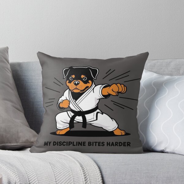 Item preview, Rottweiler Karateka – Discipline Also Bites designed and sold by All Creative Designer.