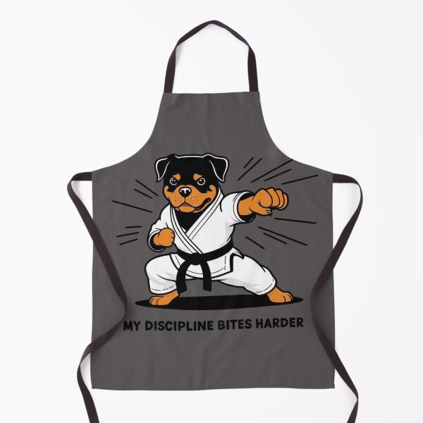 Item preview, Rottweiler Karateka – Discipline Also Bites designed and sold by All Creative Designer.