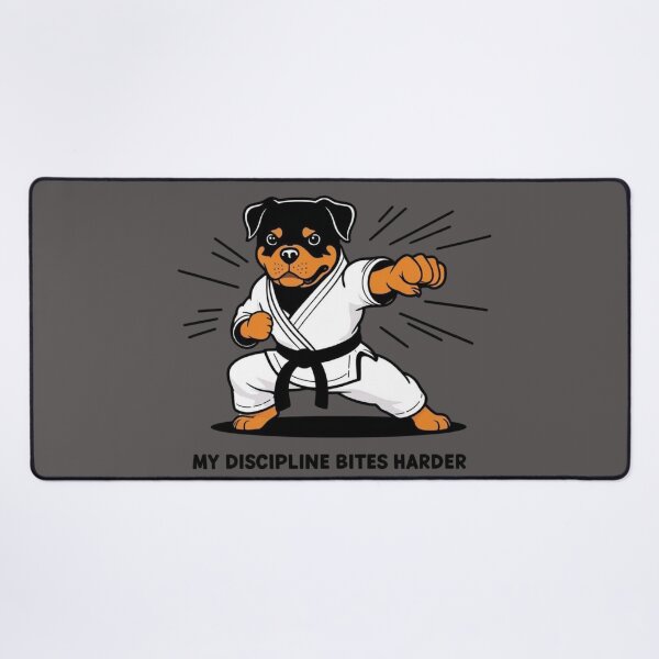Item preview, Rottweiler Karateka – Discipline Also Bites designed and sold by All Creative Designer.