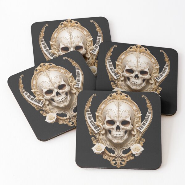Item preview, Ornate Skull - Music Brain designed and sold by mukraker.