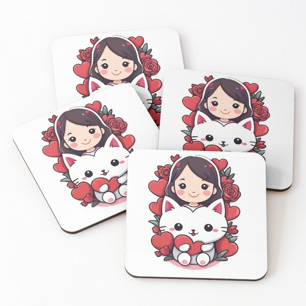 Item preview, The Girl and His Little Cat designed and sold by TK-Hades.