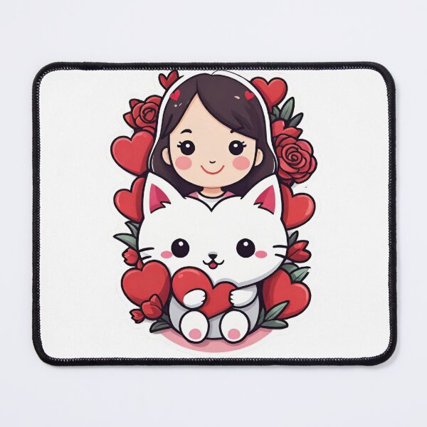 Item preview, The Girl and His Little Cat designed and sold by TK-Hades.