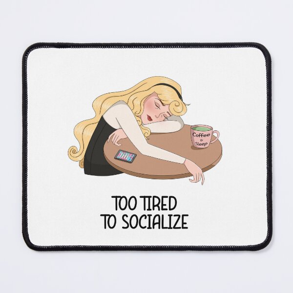 Item preview, Too Tired to Be Sociable – Modern Sleeping Beauty designed and sold by Mjs-Things.