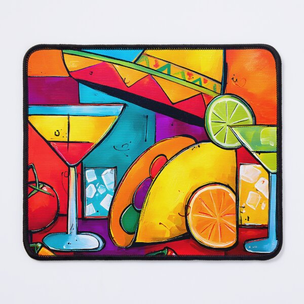 Item preview, Turn Up the Flavor for Cinco de Mayo with Margaritas Sombrero Tacos and Chili Peppers in Bold Fiesta designed and sold by OlfactoART Studio.
