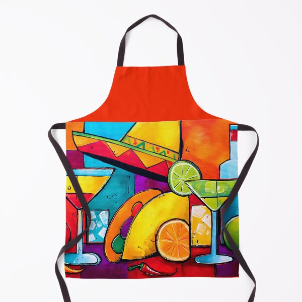 Item preview, Turn Up the Flavor for Cinco de Mayo with Margaritas Sombrero Tacos and Chili Peppers in Bold Fiesta designed and sold by OlfactoART Studio.