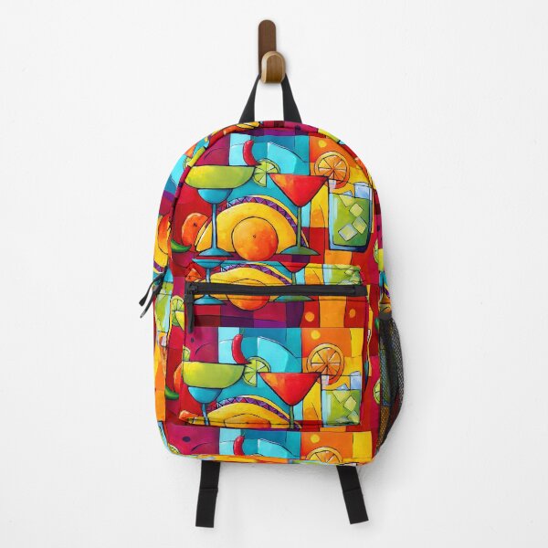 Item preview, Turn Up the Cinco de Mayo Vibes with Colorful Cocktails Citrus Slices and Tacos in Bold Geometry designed and sold by OlfactoART Studio.