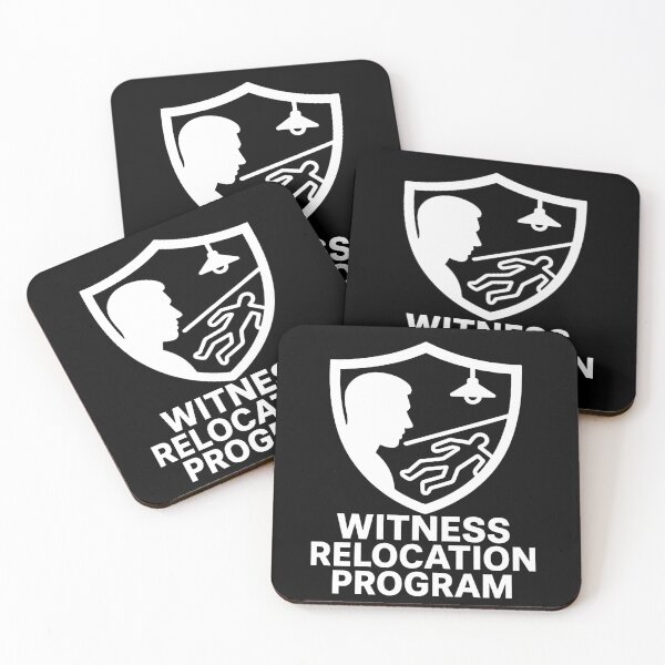 Item preview, Witness Relocation Program (white) designed and sold by marcolando.