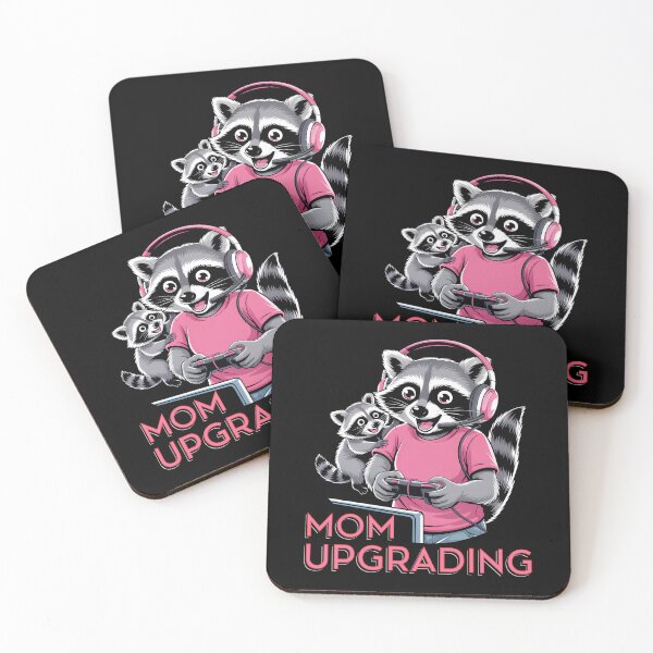 Item preview, Mom Upgrading – Funny Gamer Raccoon Mother’s Day designed and sold by Fragy72.