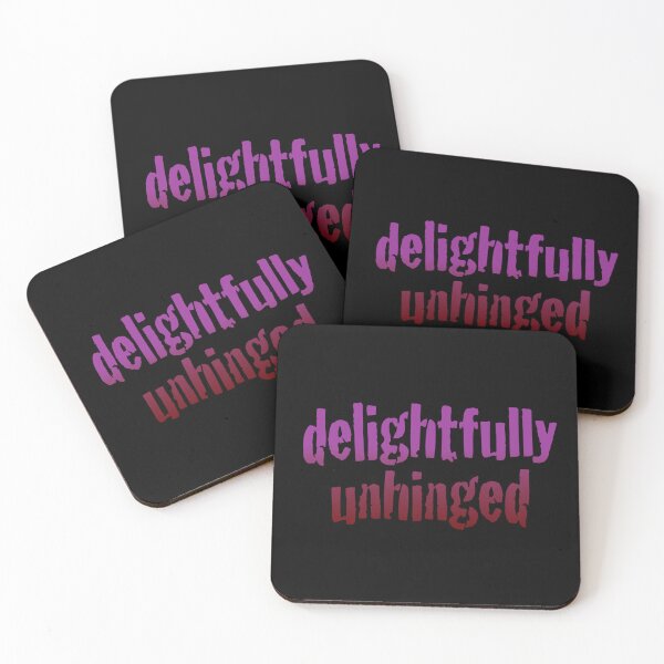 Item preview, Delightfully Unhinged Purple to Red Gradient Graphic Print designed and sold by Feral Designs by Lauren Elisabeth.