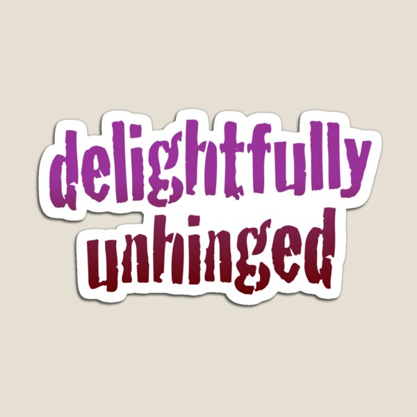 Item preview, Delightfully Unhinged Purple to Red Gradient Graphic Print designed and sold by Feral Designs by Lauren Elisabeth.