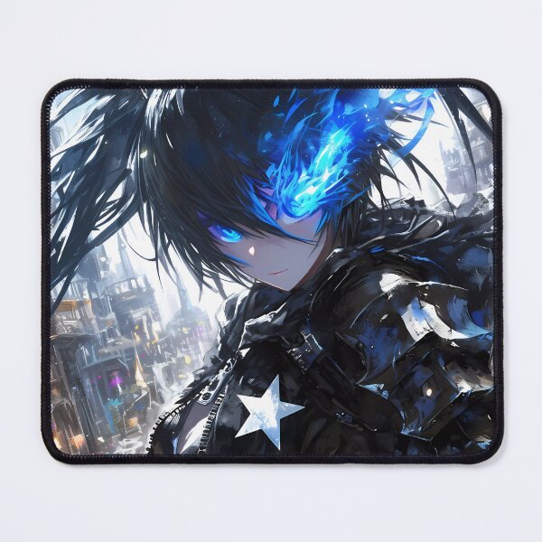 Item preview, Black Rock Shooter Anime Girl Waifu Flame Eye Cyber Dystopian Fighter Energy designed and sold by roockfatobal.