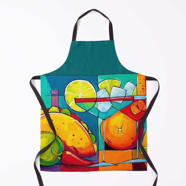 Item preview, Bring the Fiesta to Life- Cinco de Mayo with Tacos Cocktails Citrus Slices and Ice Vibrant Art designed and sold by OlfactoART Studio.