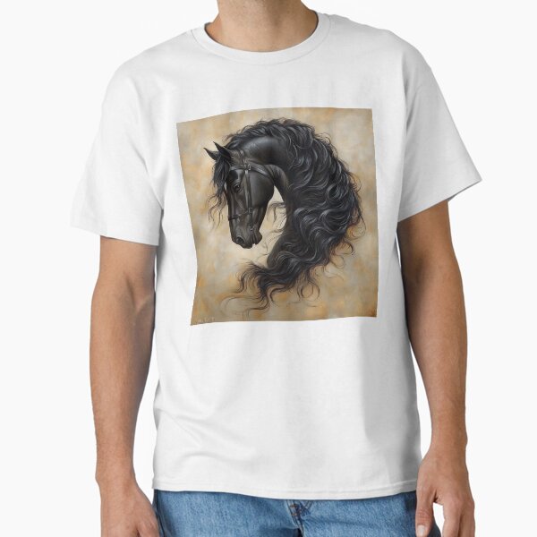 Item preview, Black Friesian Horse print designed and sold by dcrc.