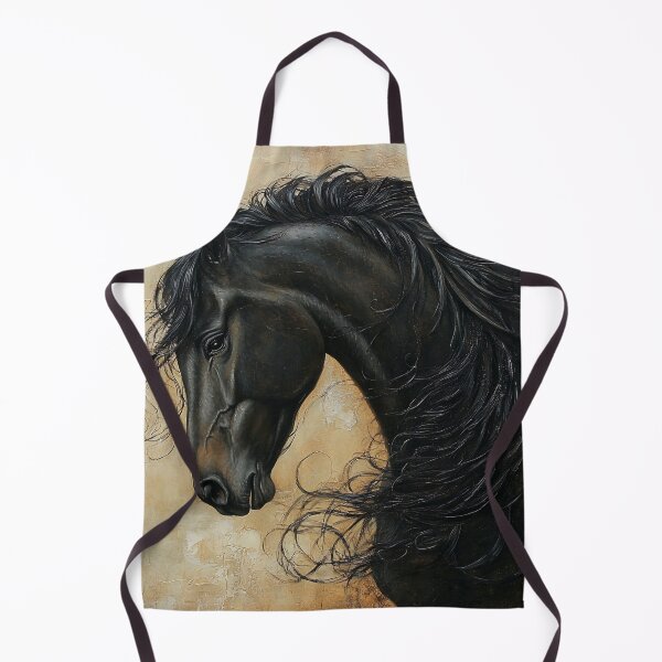 Item preview, black friesian horse print designed and sold by dcrc.