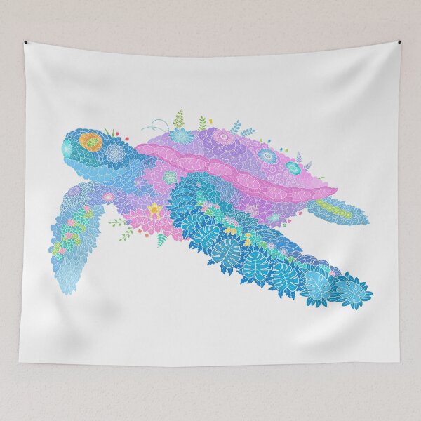 Item preview, Floral  Animal "Turtle" WeArePrettierThanFlowers designed and sold by 366birthflower.