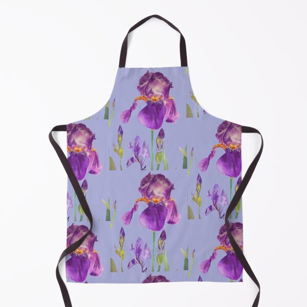Item preview, Iris Watercolor Painting - Elegant Purple on Light Purple designed and sold by Sarah  Rajkotwala.