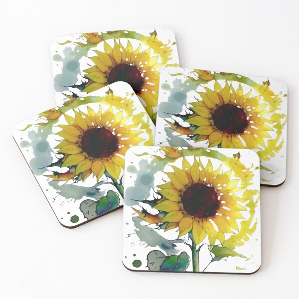 Artikelvorschau, Sonnenblumenkraft: Lebendige Aquarellblüte entworfen und verkauft von bvdesignart.