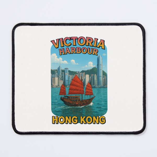 Item preview, Traditional Junk Boat on Victoria Harbour, Hong Kong designed and sold by Places On Earth.