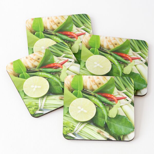 Item preview, Tom Yum Soup Essentials – Thai Food Art Print designed and sold by Nasakrit989.