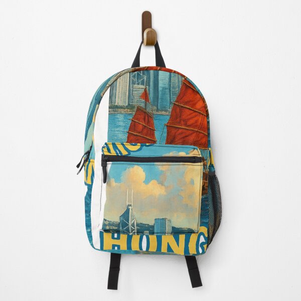 Item preview, Iconic Junk Boat on Victoria Harbour with Hong Kong Skyline designed and sold by Places On Earth.