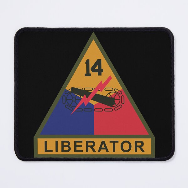 Item preview, SSI - 14th Armored Division w Name Tape X 300 designed and sold by Military Insignia Products.