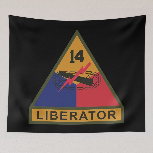 Item preview, SSI - 14th Armored Division w Name Tape X 300 designed and sold by Military Insignia Products.