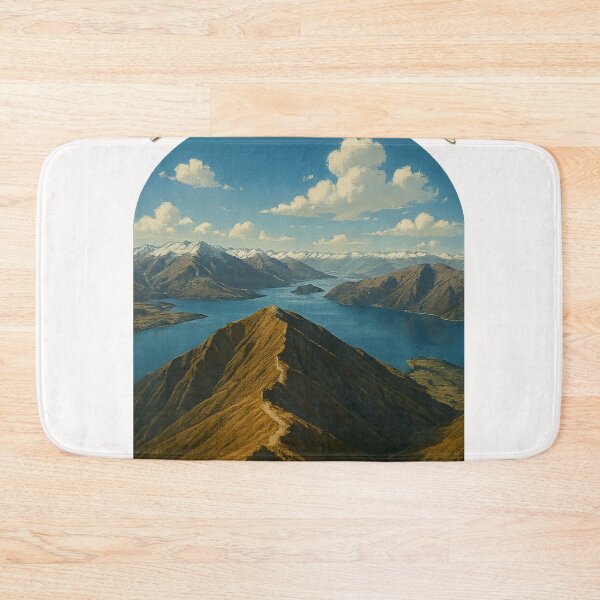 Item preview, Roy's Peak Ridgeline and Lake Wanaka Panorama designed and sold by Places On Earth.