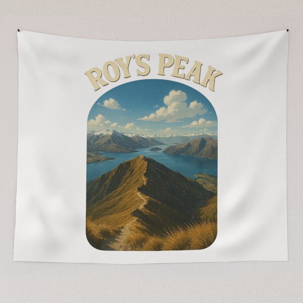 Item preview, Roy's Peak Ridgeline and Lake Wanaka Panorama designed and sold by Places On Earth.