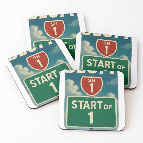 Item preview, Bluff State Highway 1 Start Sign, New Zealand designed and sold by Places On Earth.