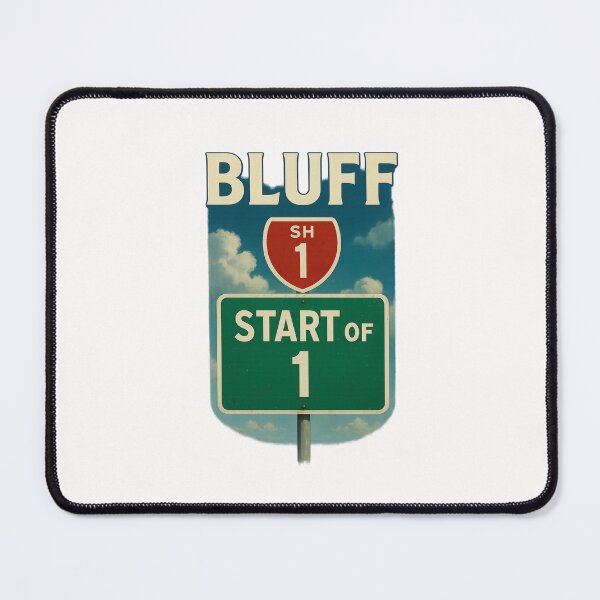 Item preview, Bluff State Highway 1 Start Sign, New Zealand designed and sold by Places On Earth.