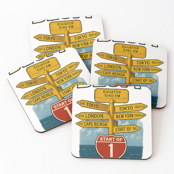 Item preview, Bluff Signpost Landmark at State Highway 1, New Zealand designed and sold by Places On Earth.