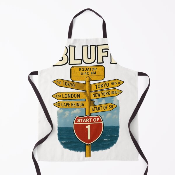 Item preview, Bluff Signpost Landmark at State Highway 1, New Zealand designed and sold by Places On Earth.