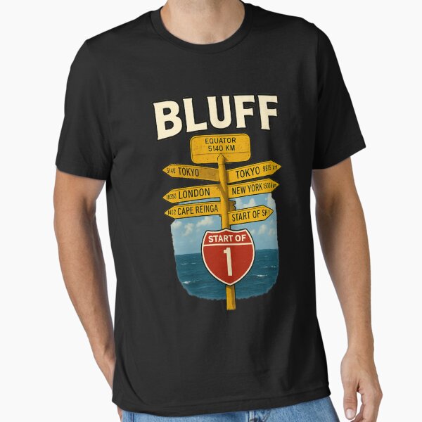 Item preview, Bluff Signpost Landmark at State Highway 1, New Zealand designed and sold by Places On Earth.