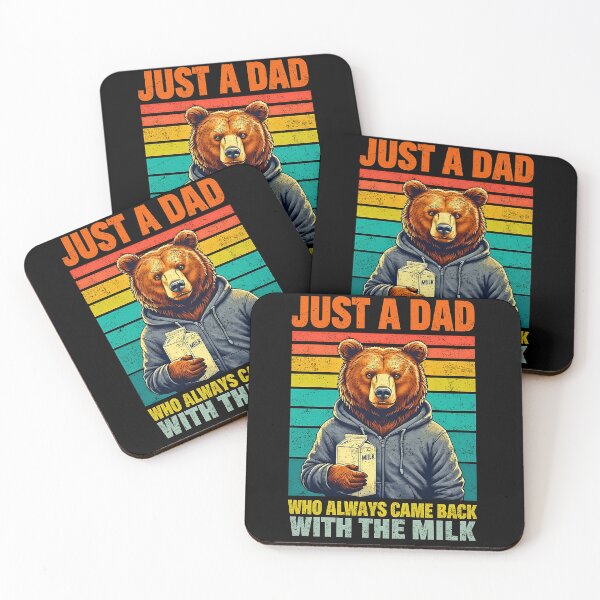 Item preview, Funny Bear Dad With Milk Retro Vintage designed and sold by JerdbordinShop.